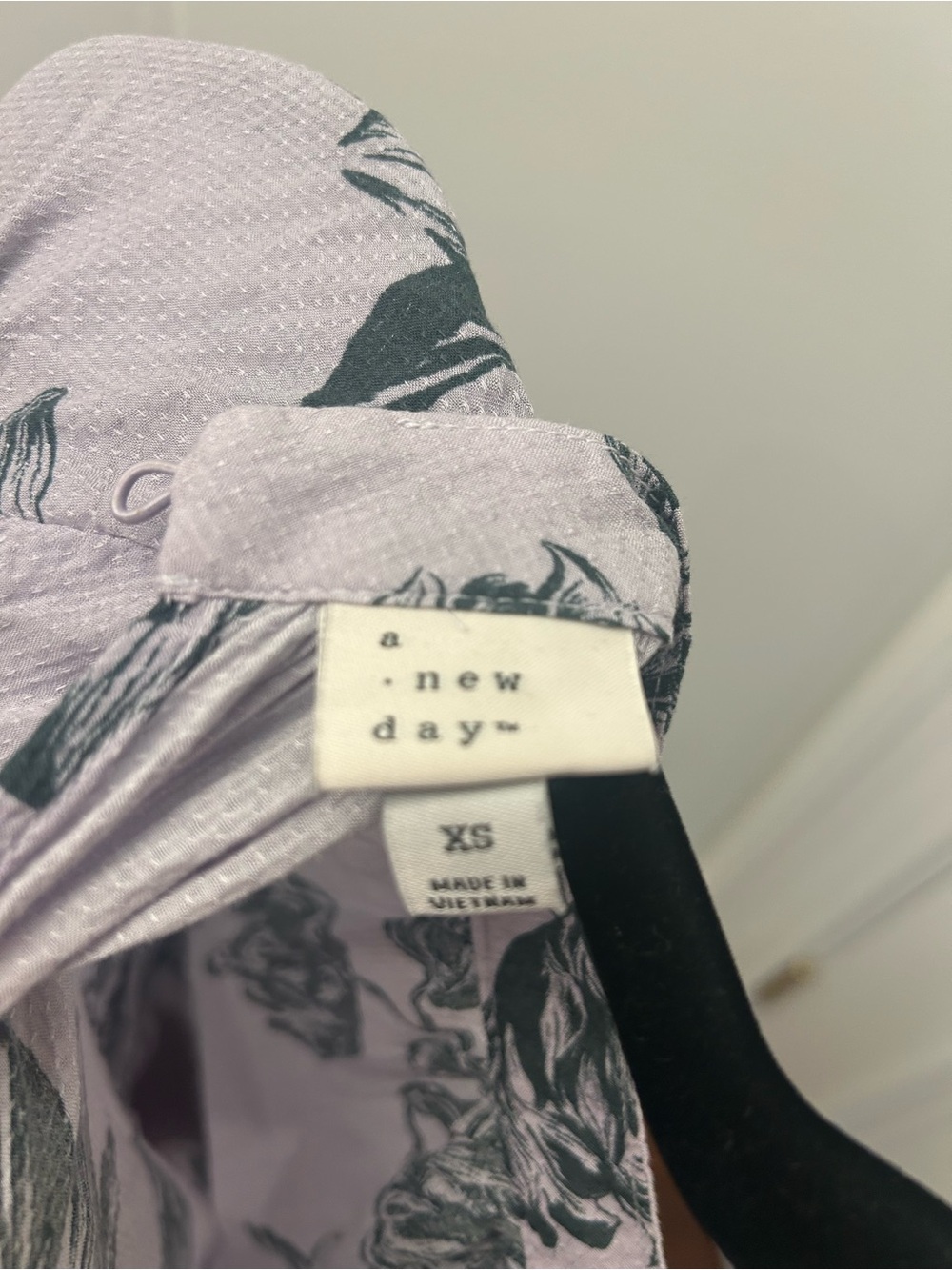 a new day Lavender Floral Button-Down Shirt